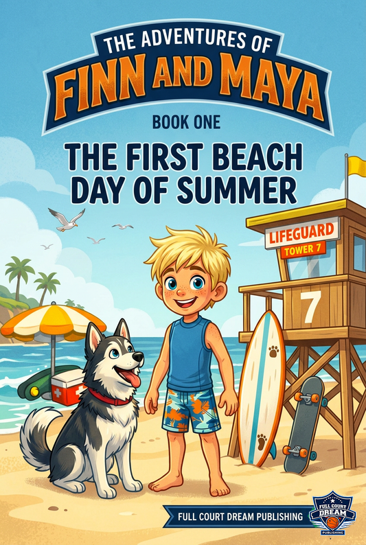 The Adventures of Finn and Maya: The First Beach Day of Summer (Book 1 of 10)